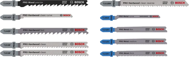 Bosch PRO komplet listov za vbodno žago za les in kovino, 100 mm, 10 kosov.