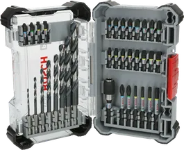 Bosch PRO Impact Metal Set, mešani svedri in vijačni nastavki.