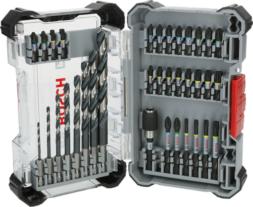 Bosch PRO Impact Metal Set, mešani svedri in vijačni nastavki.