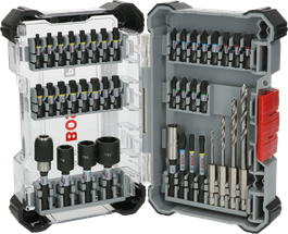 Bosch PRO Impact Wood Set 40 kosov z različnimi nastavki.