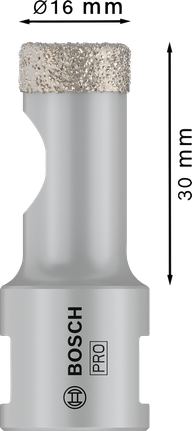 Bosch PRO keramični suhi vrtalnik 16 mm za vrtanje ploščic.