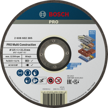 Bosch PRO rezalni disk za več materialov 125 mm za univerzalno rezanje.