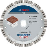 Bosch PRO diamantni brusni disk 180 mm za rezanje opeke.
