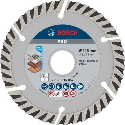 Bosch PRO večnamenski diamantni rezalni disk 115 mm.