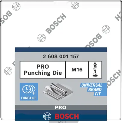 Bosch PRO štancarska matrica M16 iz nerjavečega jekla.