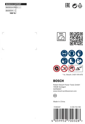 Bosch EXPERT trda keramična diamantna rezalna plošča 76 mm.