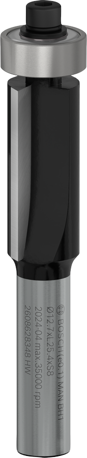 Bosch PRO rezkar s spodnjim ležajem, poravnan z robom, 8 mm steblo.