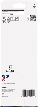 Komplet lopatastih svedrov Bosch EXPERT Self Cut Speed 16/18/20/22/25/32″ s podaljškom 152 mm.