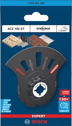 Bosch EXPERT ACZ 105 ET segmentni žagin list za več materialov 80 x 30 mm.