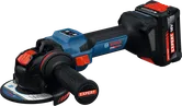 Akumulatorski kotni brusilnik Bosch EXWX18V-15S z X-LOCK.