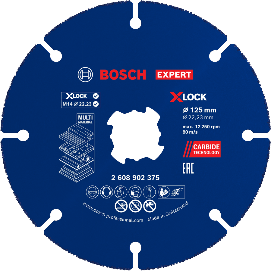 Bosch EXPERT večnamenski karbidni rezalni disk 125 mm.