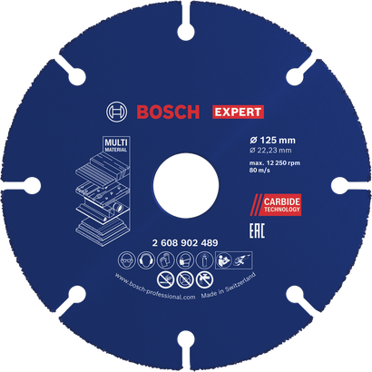 Bosch EXPERT večnamenski karbidni rezalni disk 125 mm.