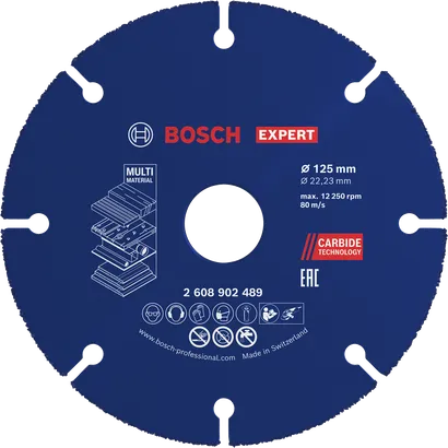Bosch EXPERT večnamenski karbidni rezalni disk 125 mm.