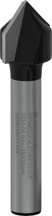 Bosch PRO rezkar za V-utor 90°, steblo 1/2 palca in 1/4 palca.