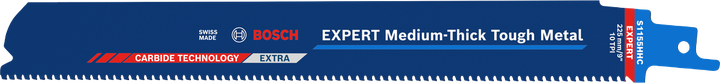 Rezilo Bosch EXPERT S1155HHC srednje debelo, trpežno kovinsko.