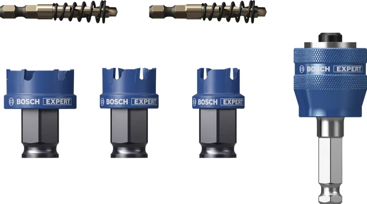 Bosch EXPERT komplet luknjastih žag za pločevino Power Change Plus, 6-delni.