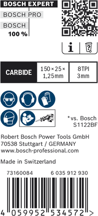 Bosch EXPERT Thick Tough Metal S 955 CHC žagin list 8TPI.