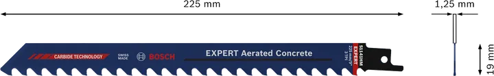 Bosch EXPERT list sabljaste žage za gazirani beton 225 mm.