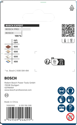 Embalaža za luknjasto žago Bosch EXPERT Construction Material 68 x 60 mm.