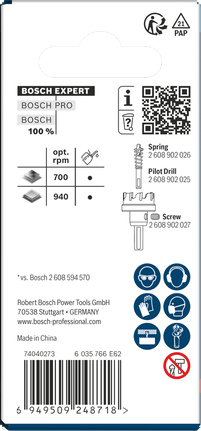 Bosch EXPERT luknjasta žaga za pločevino 17 x 5 mm.