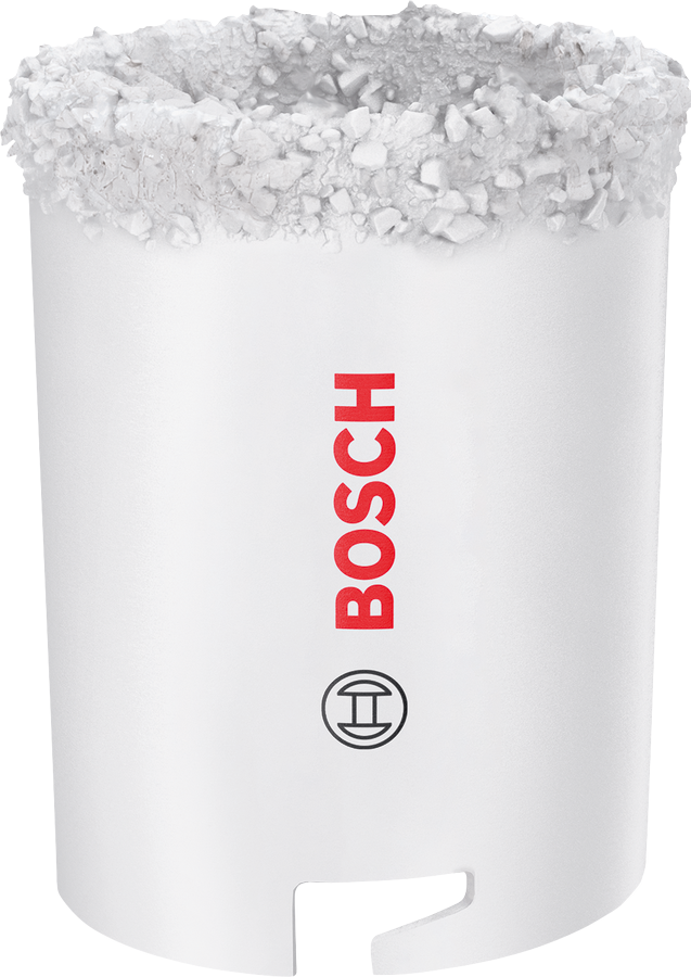 Bosch luknjasta žaga za opeko in mehke ploščice s premerom 53 mm.