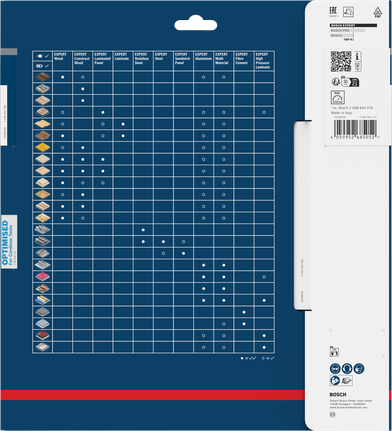 Bosch EXPERT list za akumulatorsko krožno žago za les 254 × 30 mm.