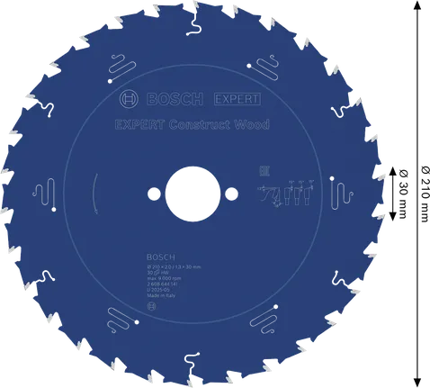 List krožne žage Bosch EXPERT Construct Wood 210 mm.