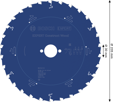 List krožne žage Bosch EXPERT Construct Wood 235 mm.