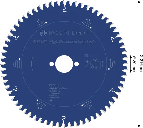 Bosch EXPERT visokotlačni krožni žagin list za laminat 216 mm.