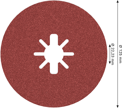 Bosch PRO R780 X-Lock fiber disk 125 mm G100.