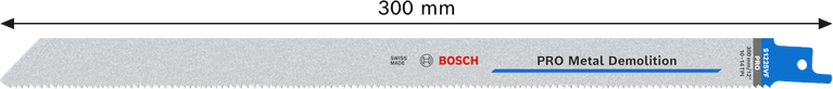 Rezilo Bosch PRO Metal Demolition S1225VF, dolžine 300 mm.
