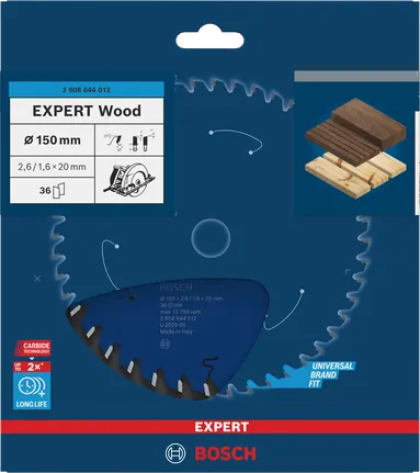 Bosch EXPERT Wood 150 mm krožni žagin list.