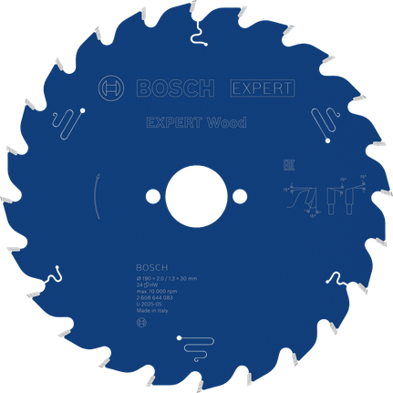 Bosch EXPERT list krožne žage za les 190 mm T24.