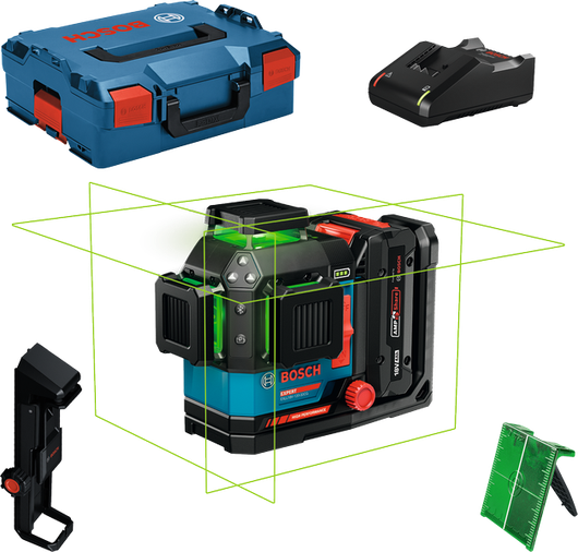 Bosch EXLL18V-120-33CG laserski nivelir s kovčkom.