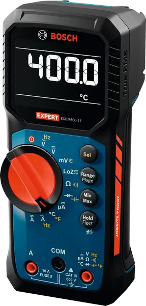 Bosch digitalni multimeter EXDM600-17 z zaslonom 400 °C.