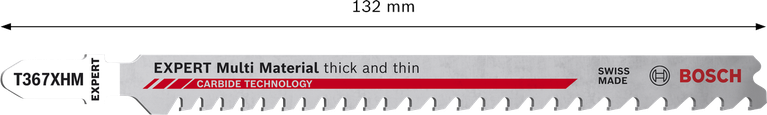 List za vbodno žago Bosch EXPERT Multi Material T367XHM iz karbidne trdine.