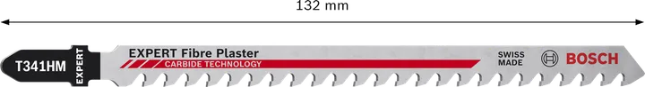 List vbodne žage Bosch EXPERT Fiber Plaster T 341 HM, zobje iz karbidne trdine.