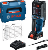 Stenski skener Bosch D-tect 18V-200 s kovčkom in polnilnikom.