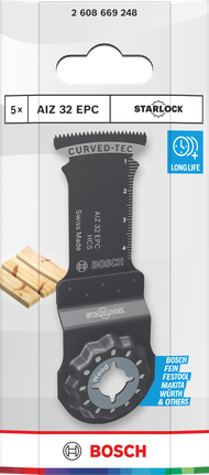 Bosch AIZ 32 EPC Starlock rezilo za les 32×50 mm 5 kosov.