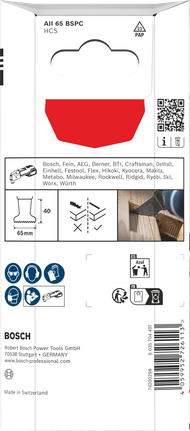 Bosch list za rezanje lesa AII 65 BSPC 65×40 mm 5 kosov.