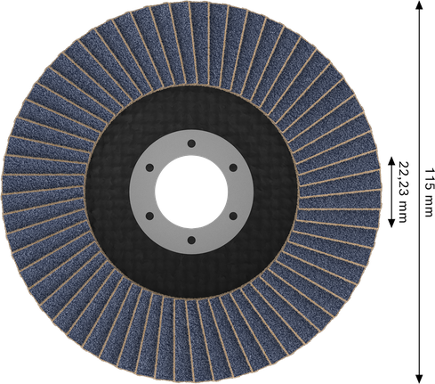 Bosch X451 lamelni brusni disk 115 mm G40 za brušenje kovin.