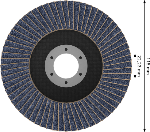 Bosch X451 lamelni brusni disk 115 mm G60 za brušenje kovin.