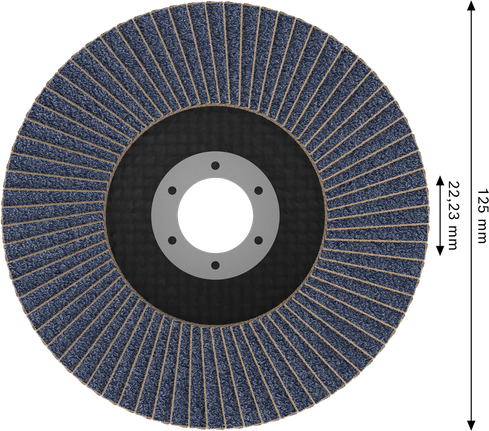 Bosch X451 lamelni brusni disk 125 mm G60 za brušenje kovin.