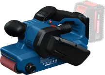 Tračni brusilnik Bosch GBS18V-75 z režo za 18V baterijo.