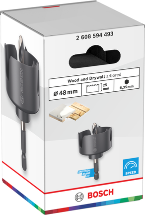 Bosch luknjasta žaga za les in mavčne plošče 48 x 25 mm.