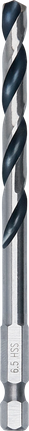 Bosch spiralni sveder za kovino HSS s šesterokotnim steblom 6,5 mm.
