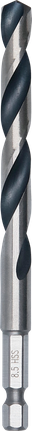 Bosch spiralni sveder za kovino HSS s šesterokotnim steblom 8,5 mm.