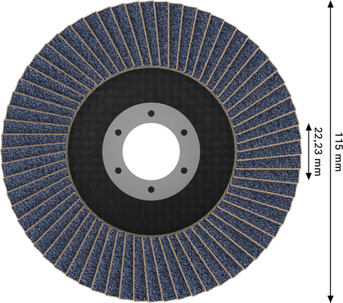 Bosch X451 lamelni brusni disk 115 mm G60 za brušenje kovin.