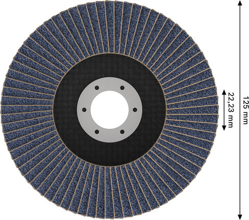 Bosch X451 lamelni brusni disk 125 mm G60 za brušenje kovin.