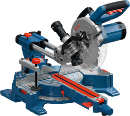 Bosch GCM305-216S kotna žaga z drsno tirnico.